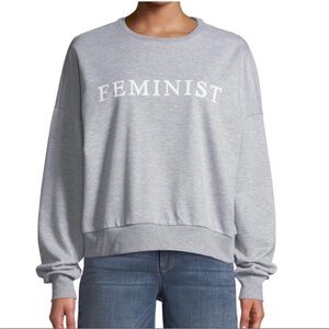Free Generation Gray FEMINIST Jumper Grey Feminist Sweatshirt